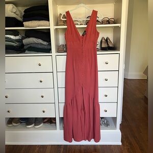 Lulu’s Orange Button Down Dress